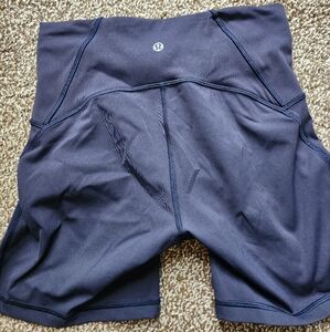 Lululemon Athletica Black Bike Shorts High-Waisted Moisture-Wicking